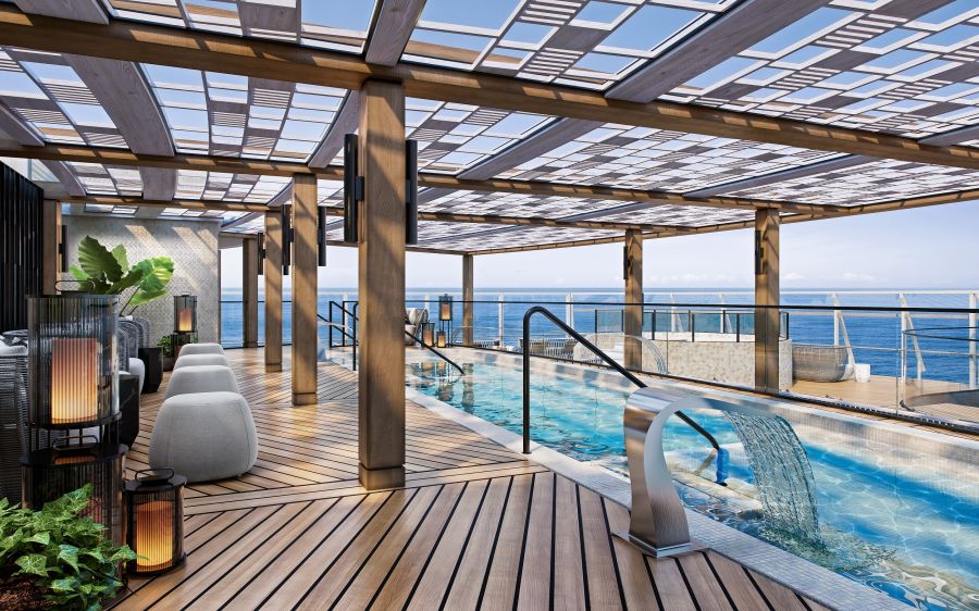 Vista Spa Outdoor | Credit Oceania Cruises